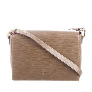 VGUC VINTAGE AUTHENTIC Fendi Embossed leather messenger bag